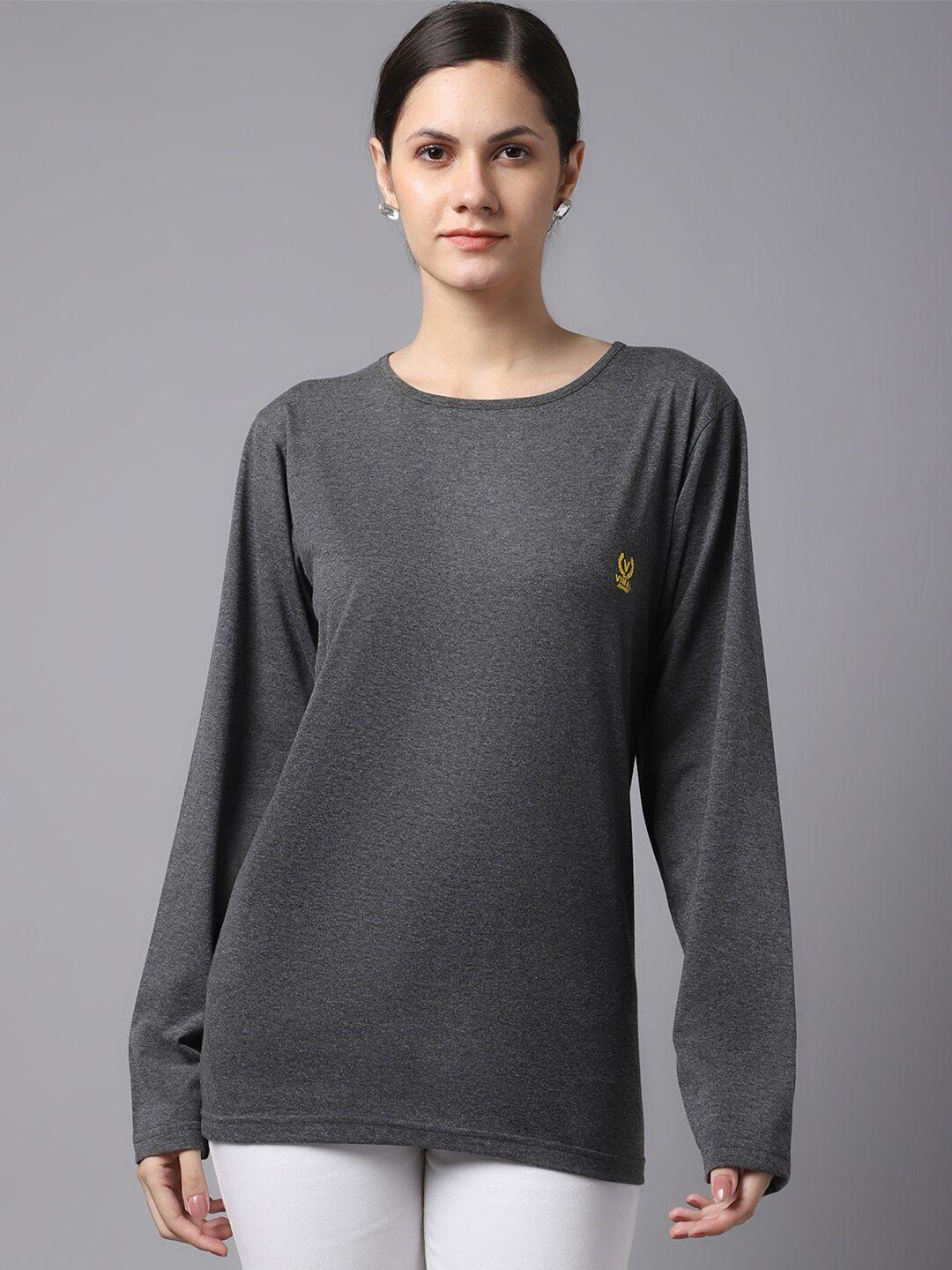 vimal jonney women grey t-shirt