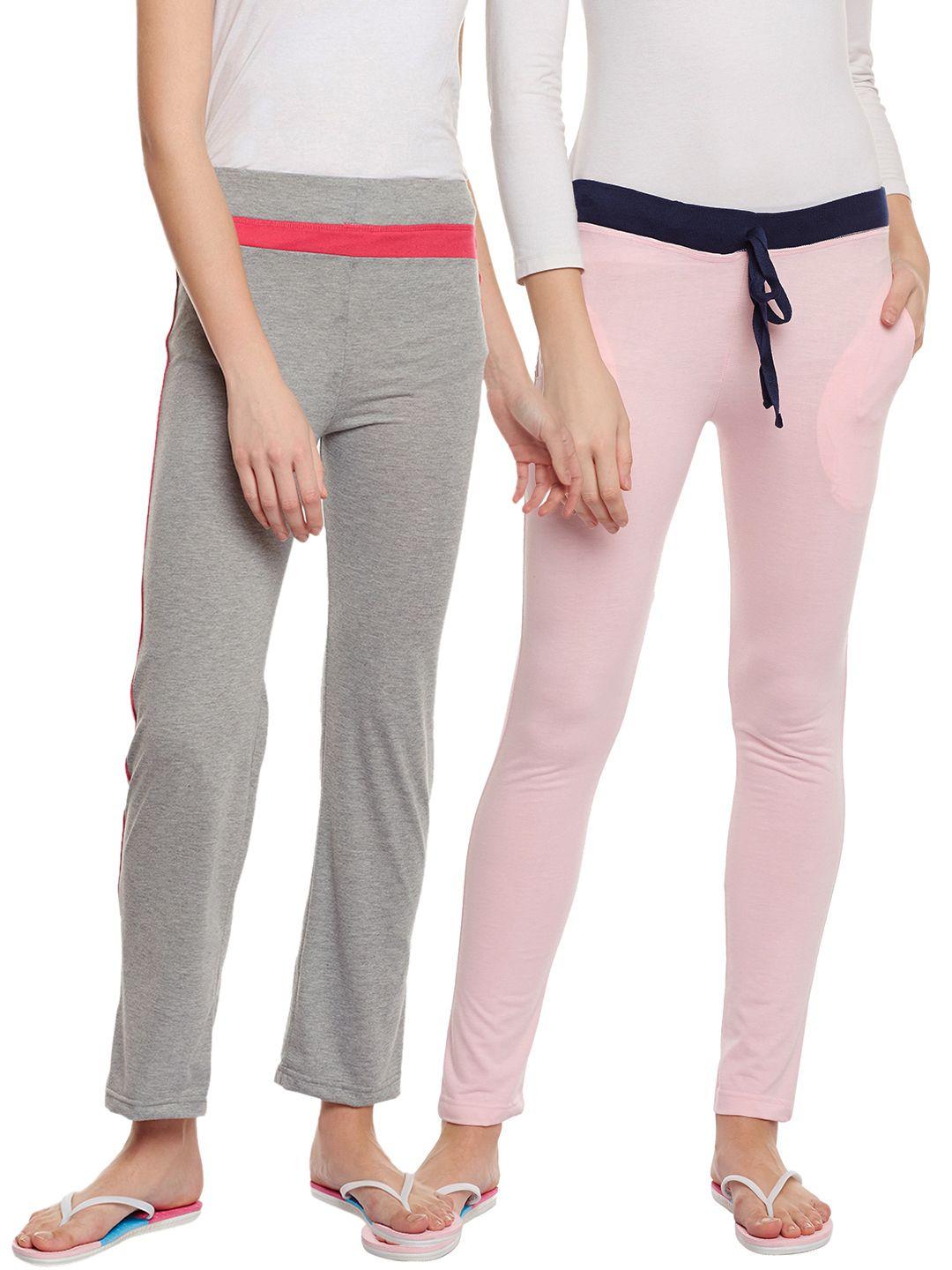 vimal jonney women pack of 2 lounge pants f6pink-f2mlng-02