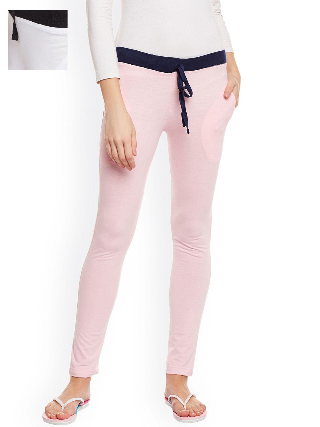 vimal jonney women pack of 2 lounge pants f6pink-f6white-02