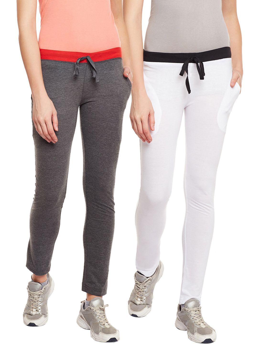 vimal jonney women pack of 2 solid track pants