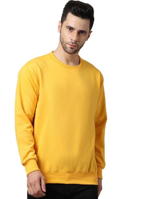 vimal jonney yellow regular fit sweatshirt