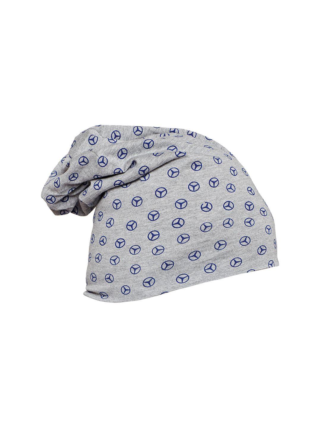 vimal men grey melange printed beanie