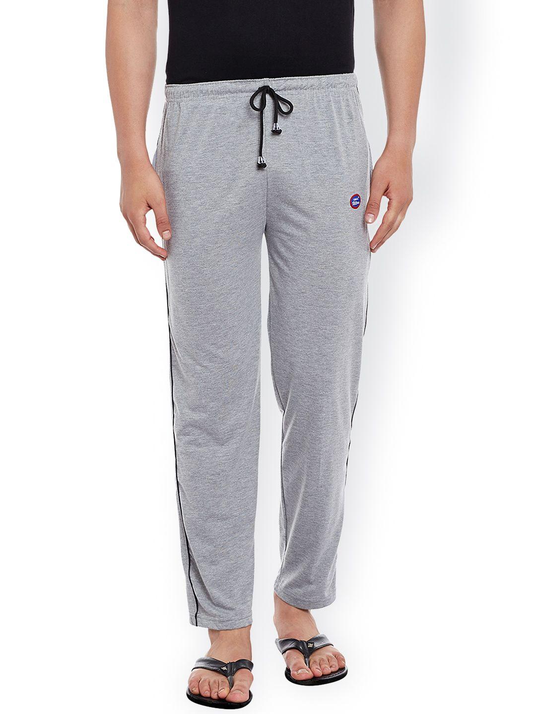 vimal men grey melange solid lounge pants