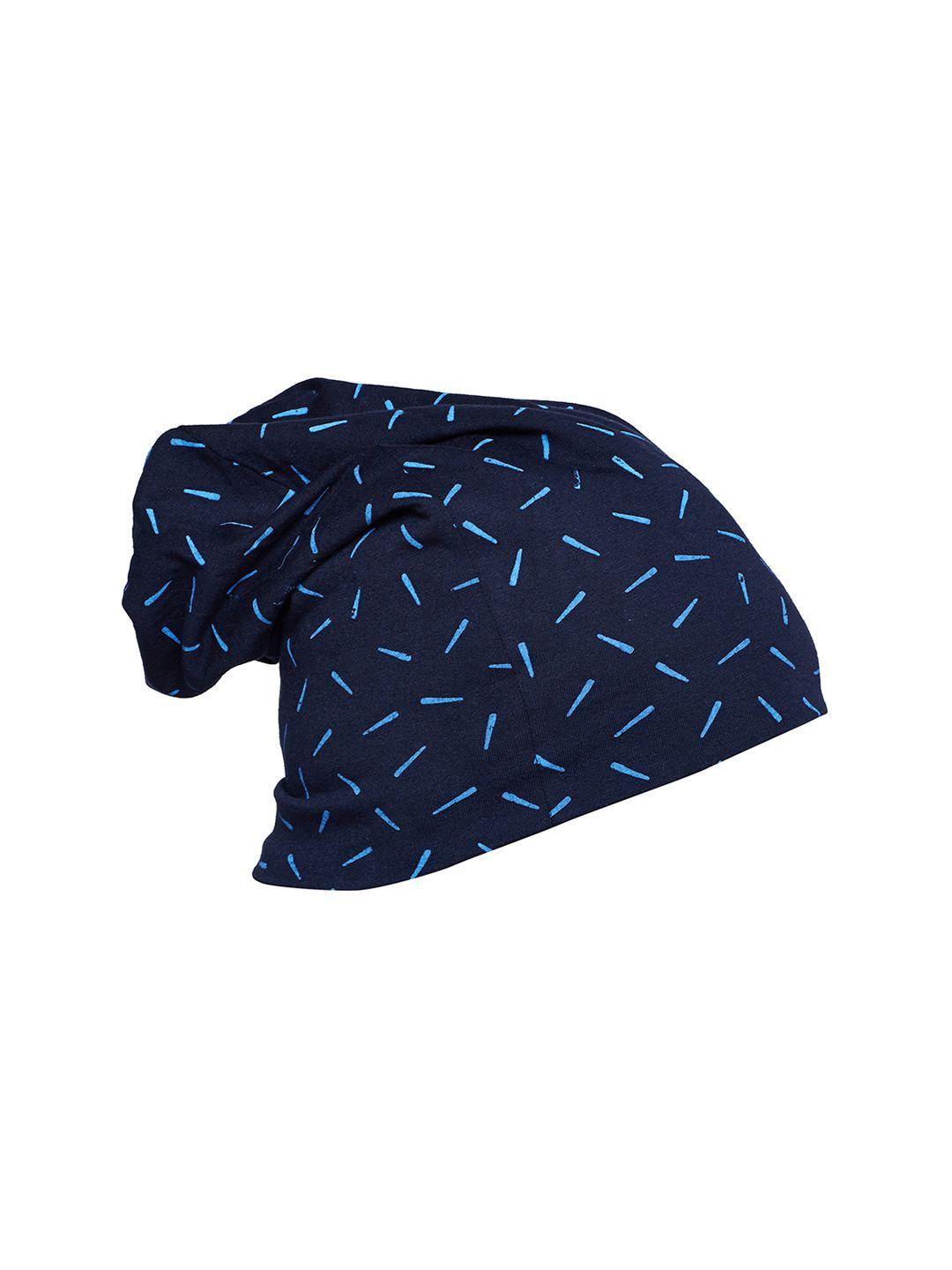 vimal men navy printed beanie