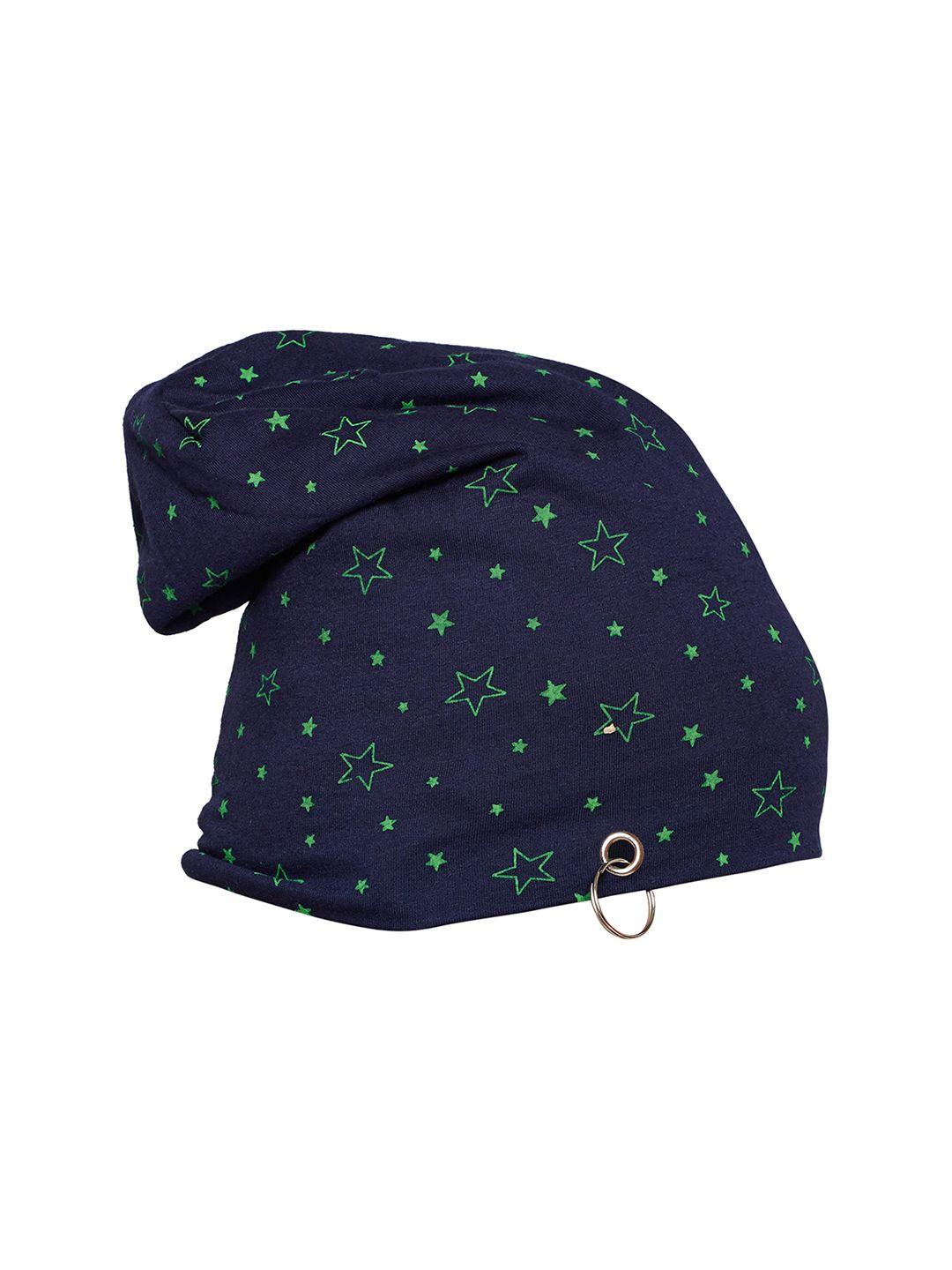 vimal men navy printed beanie