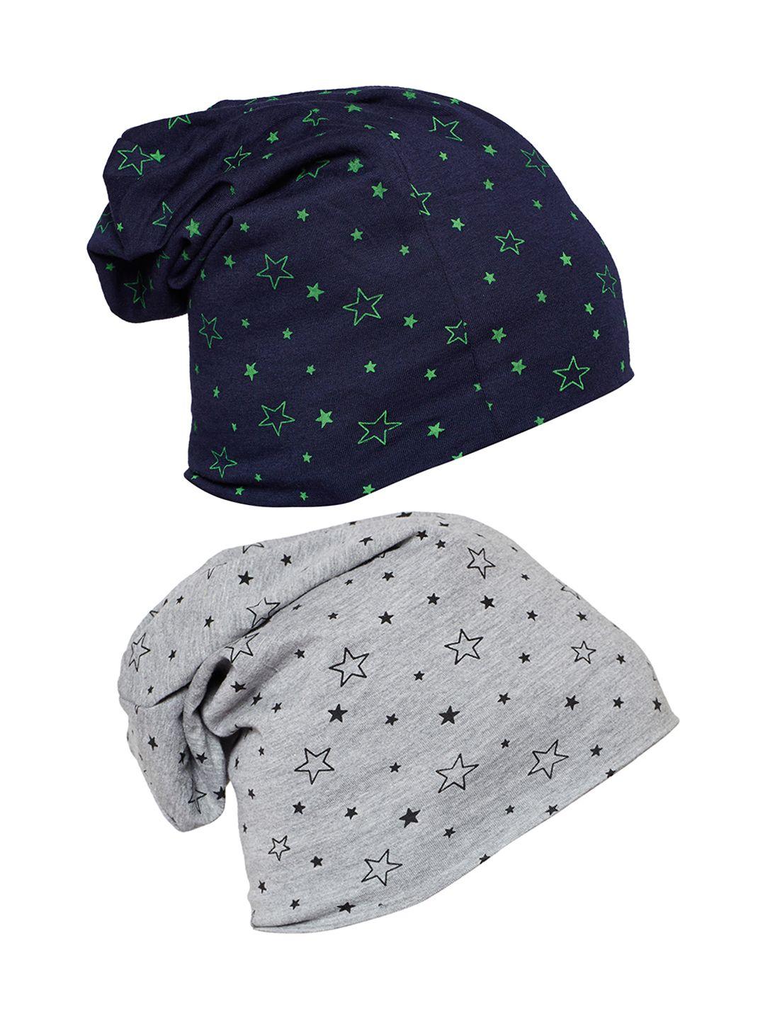 vimal men set of 2 printed beanies