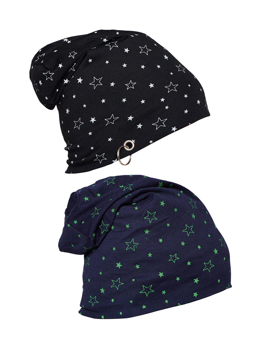 vimal men set of 2 printed beanies