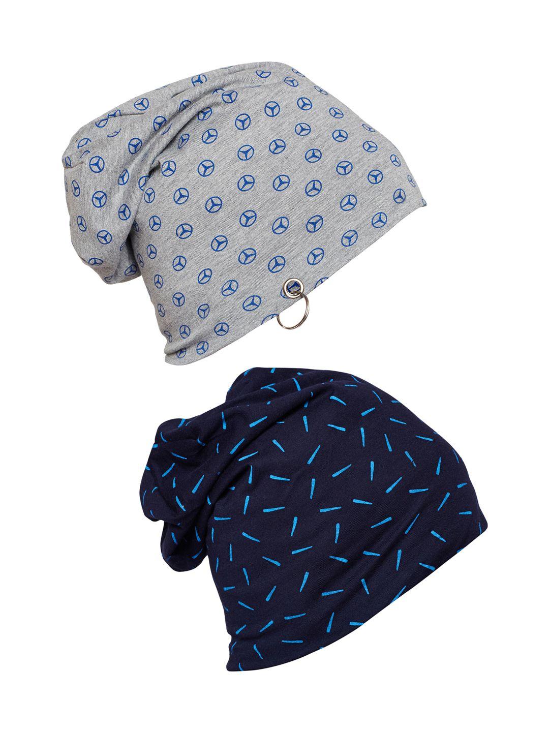 vimal men set of 2 printed beanies