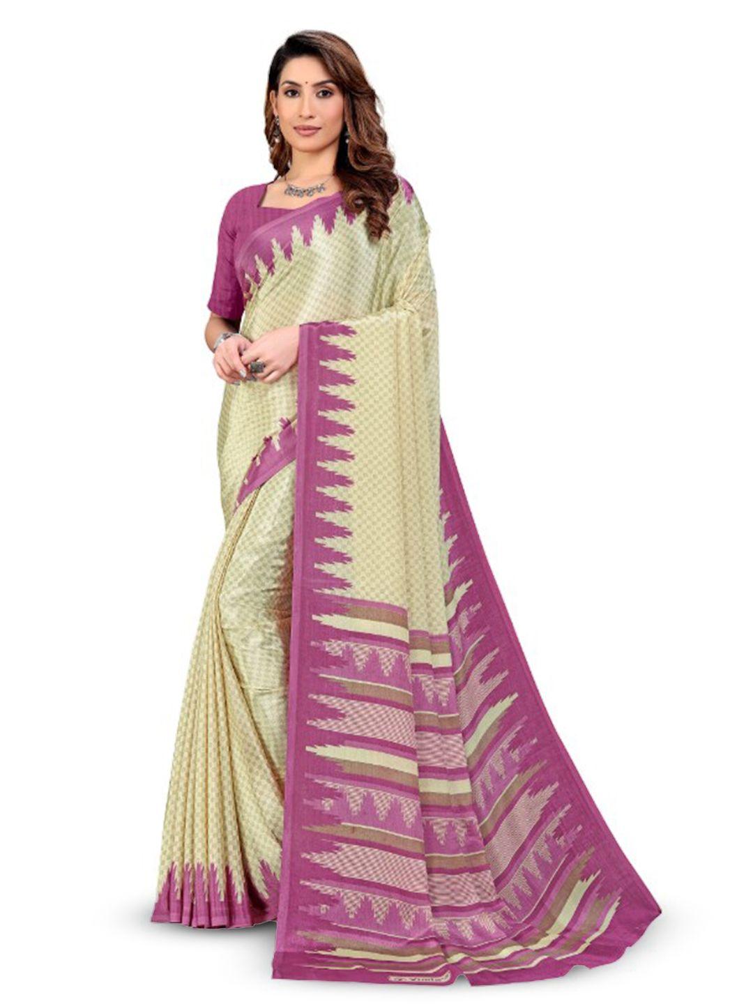 vimla purple art silk mysore silk saree