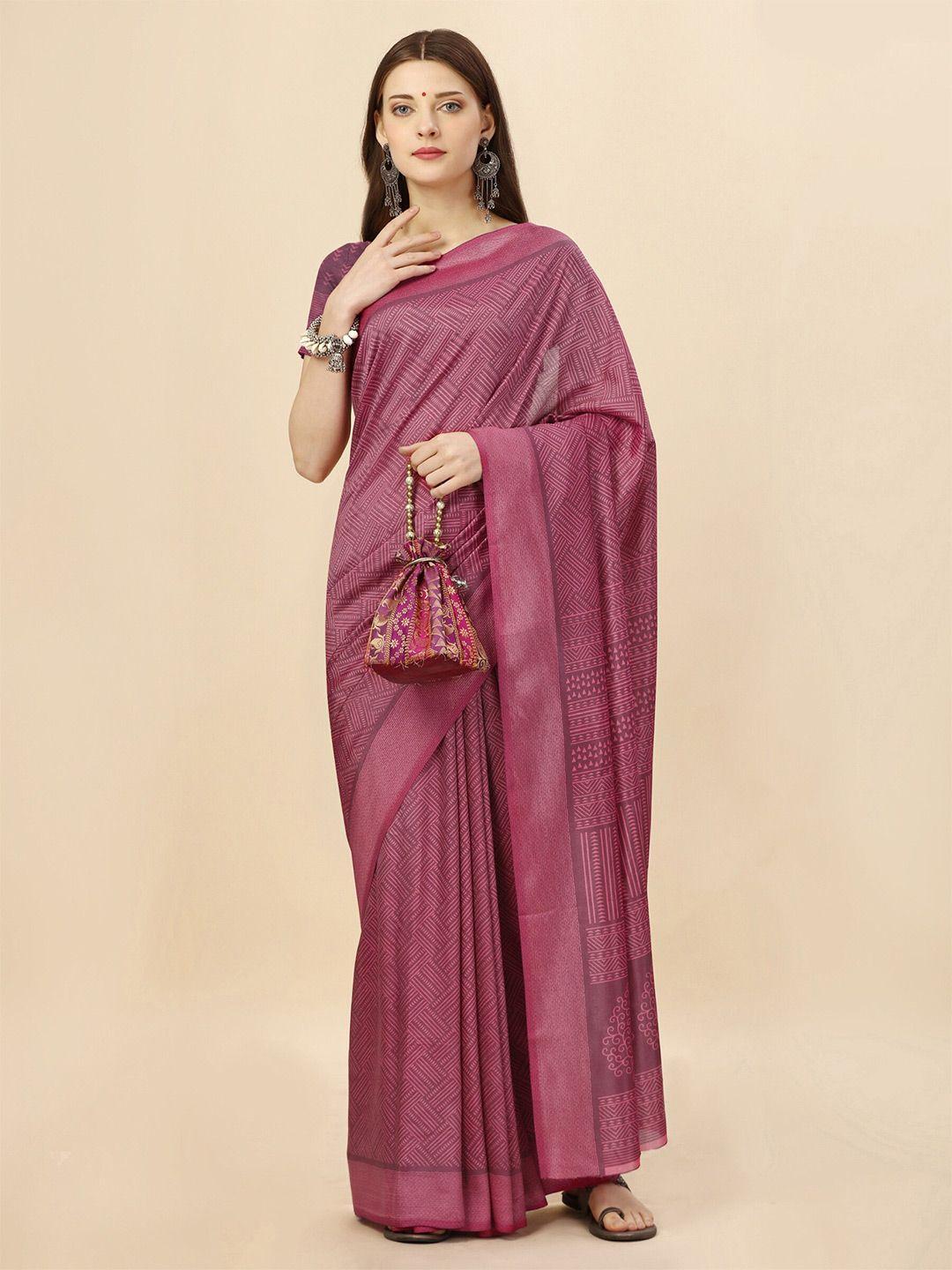 vimla ethnic motifs printed smysore silk saree