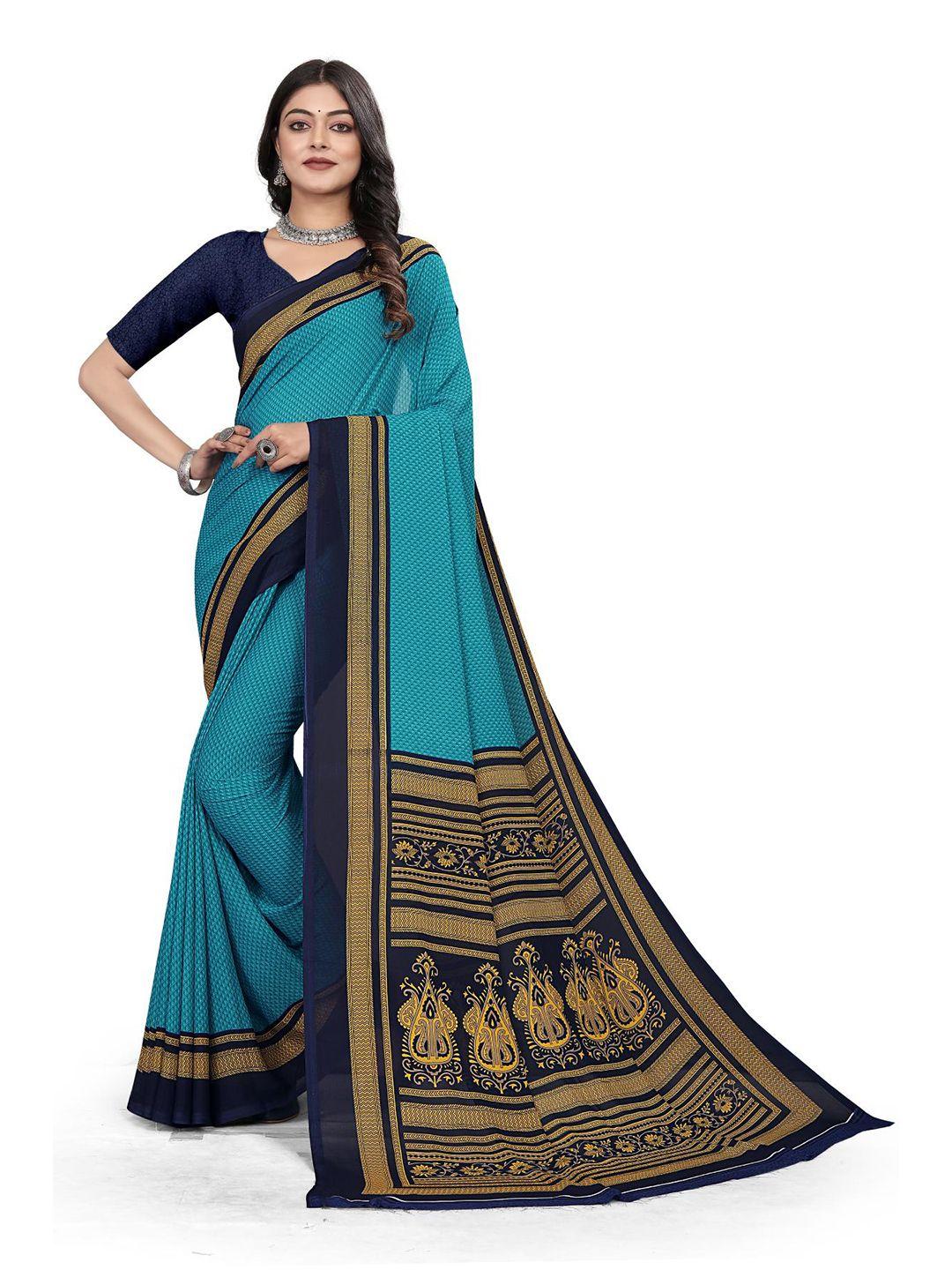 vimla floral poly crepe saree