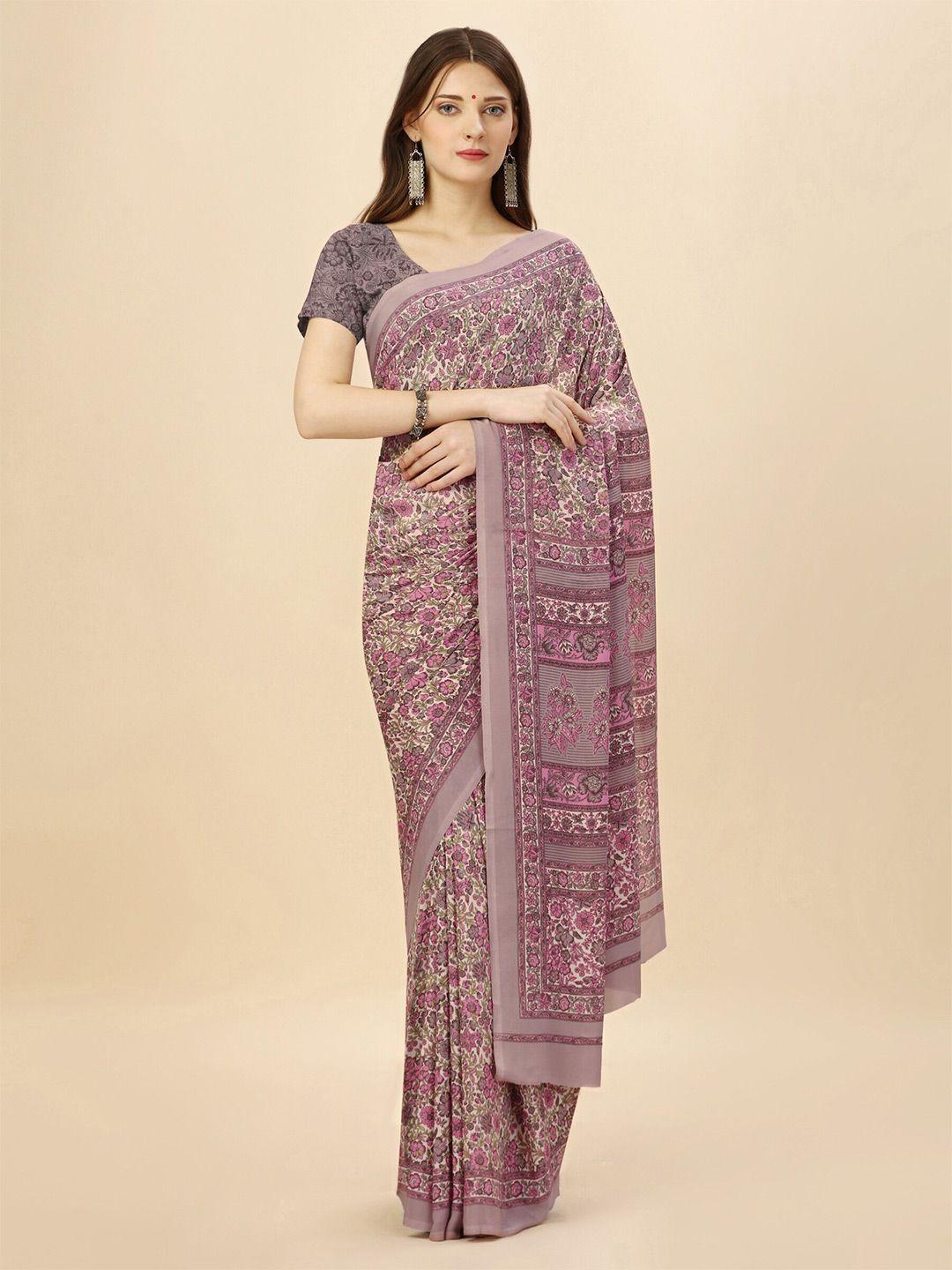 vimla floral printed saree