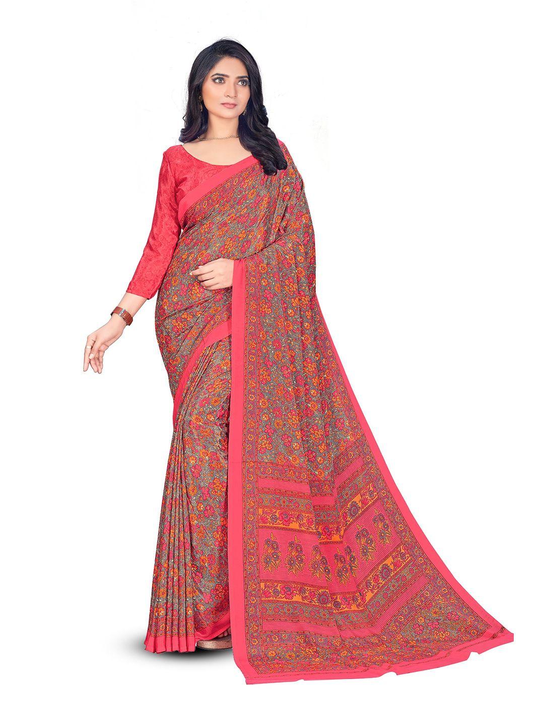 vimla floral printed saree