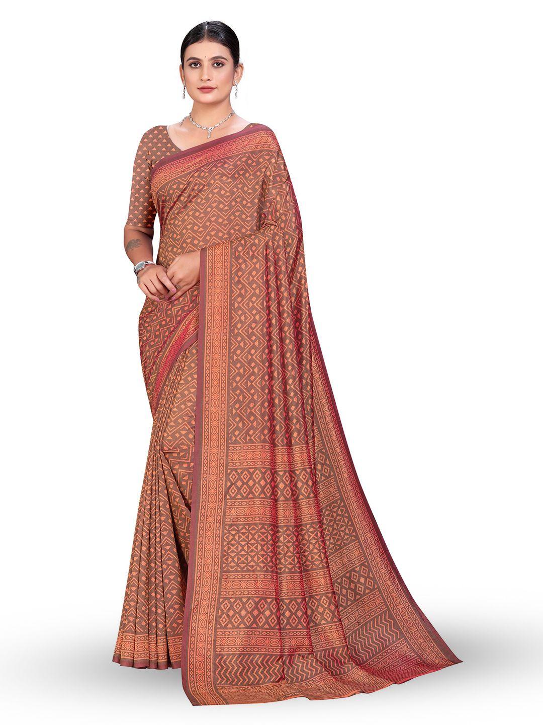 vimla geometric printed kaanchi silk saree