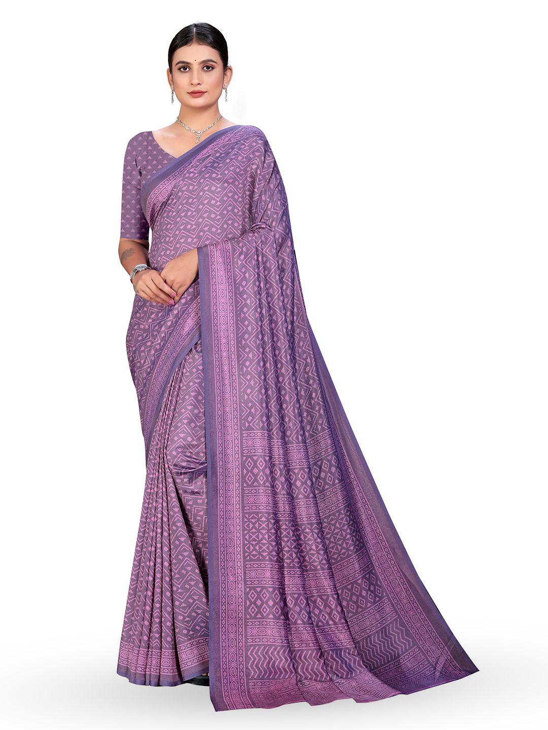 vimla geometric printed kaanchi silk saree