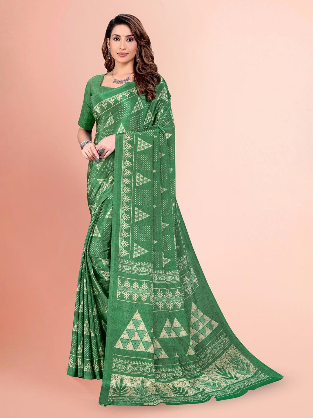 vimla green art silk mysore silk saree