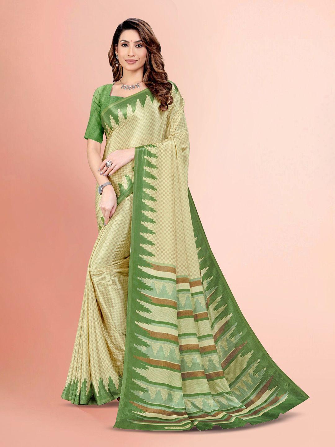 vimla green art silk mysore silk saree