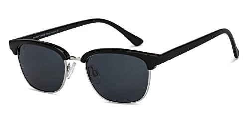 vincent chase by lenskart | silver black grey full rim square branded latest and stylish sunglasses | 100% uv protected | men & women | small | vc s14475