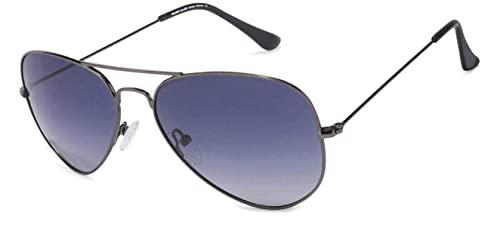 vincent chase eyewear by lenskart | full rim aviator branded latest and stylish sunglasses | polarized and 100% uv protected | men & women | medium | vc 5158/p black frame/blue lens - pack of 1