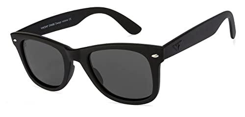 vincent chase eyewear by lenskart | full rim square branded latest and stylish sunglasses | polarized and 100% uv protected | men & women | large | vc 5147/p (color:-black frame/grey lens)-pack of 1