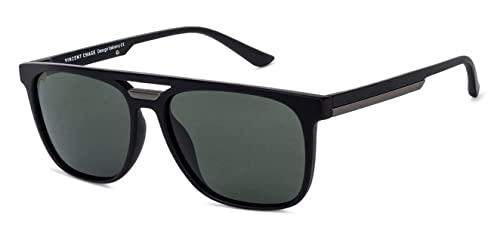 vincent chase eyewear vc s12644 by lenskart | full rim wayfarer branded latest and stylish sunglasses | polarized and 100% uv protected | men & women | large | (color:-black/lens green)-pack of 1