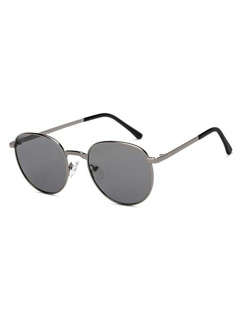 vincent chase grey round polarised and uv protected lens unisex sunglasses