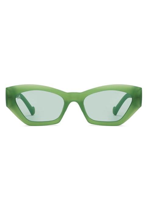 vincent chase holiday edit green cat eye polarised and uv protected lens sunglasses for women