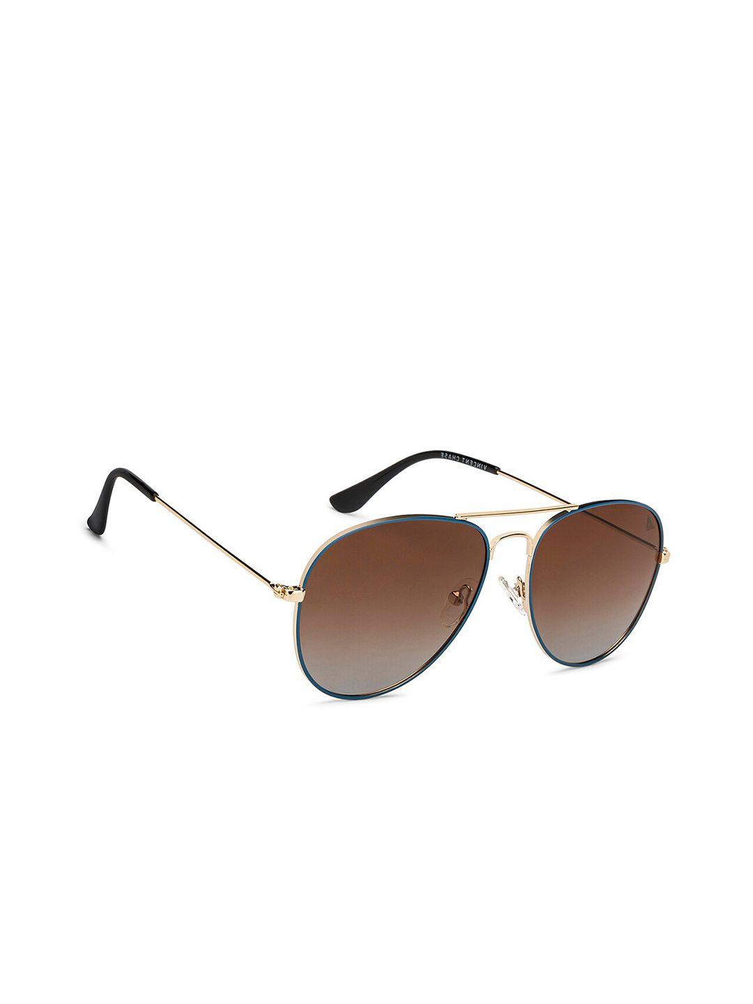 vincent chase unisex aviator sunglasses with polarised and uv protected lens 209996