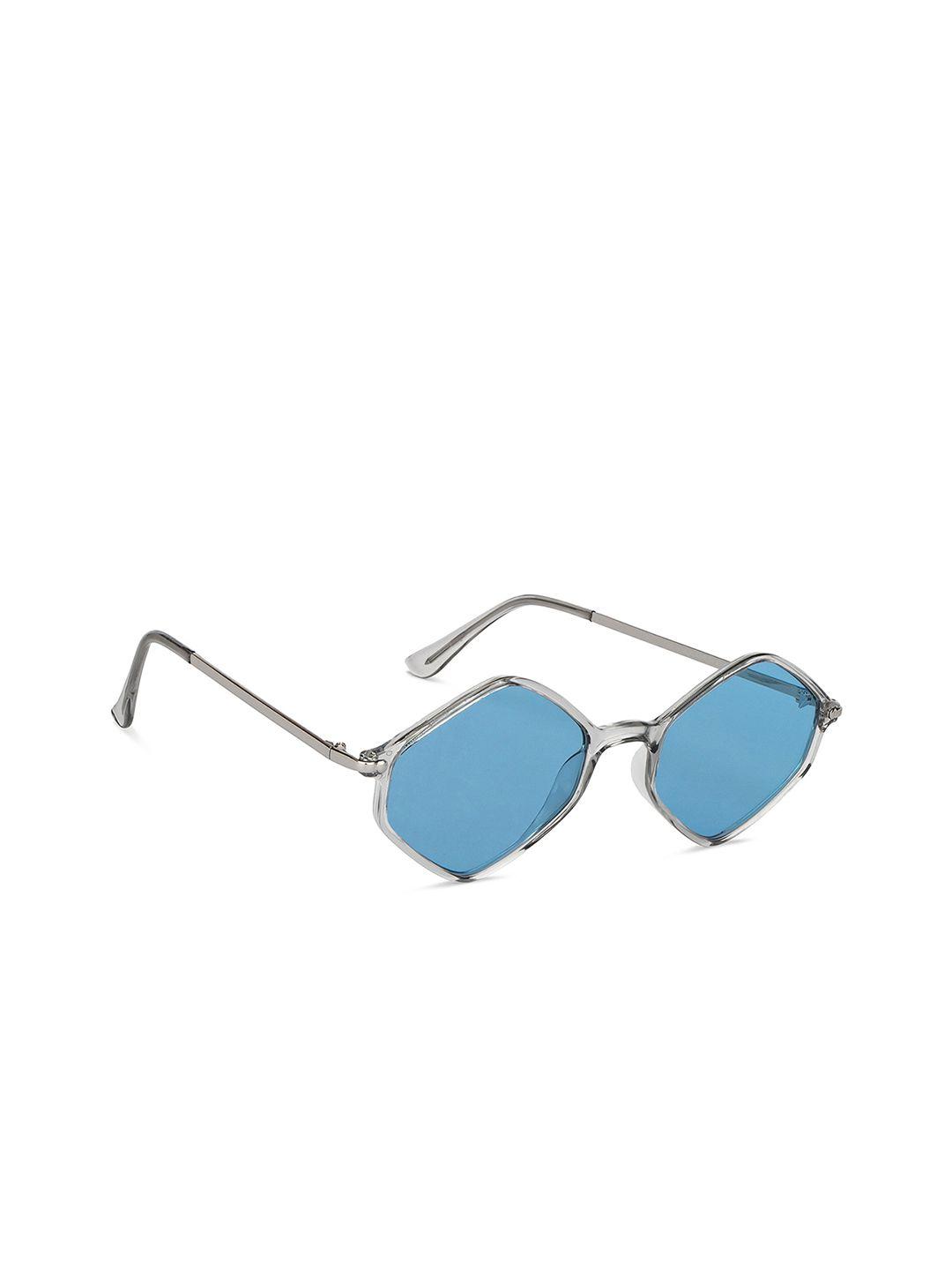 vincent chase unisex blue lens & white other sunglasses with polarised and uv protected lens