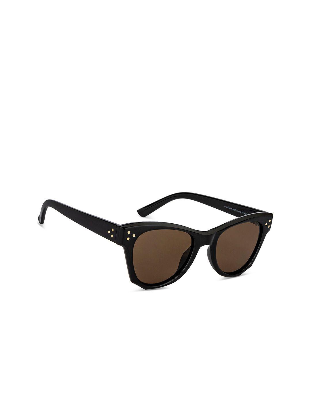 vincent chase unisex brown & black lens sunglasses with polarised and uv protected lens