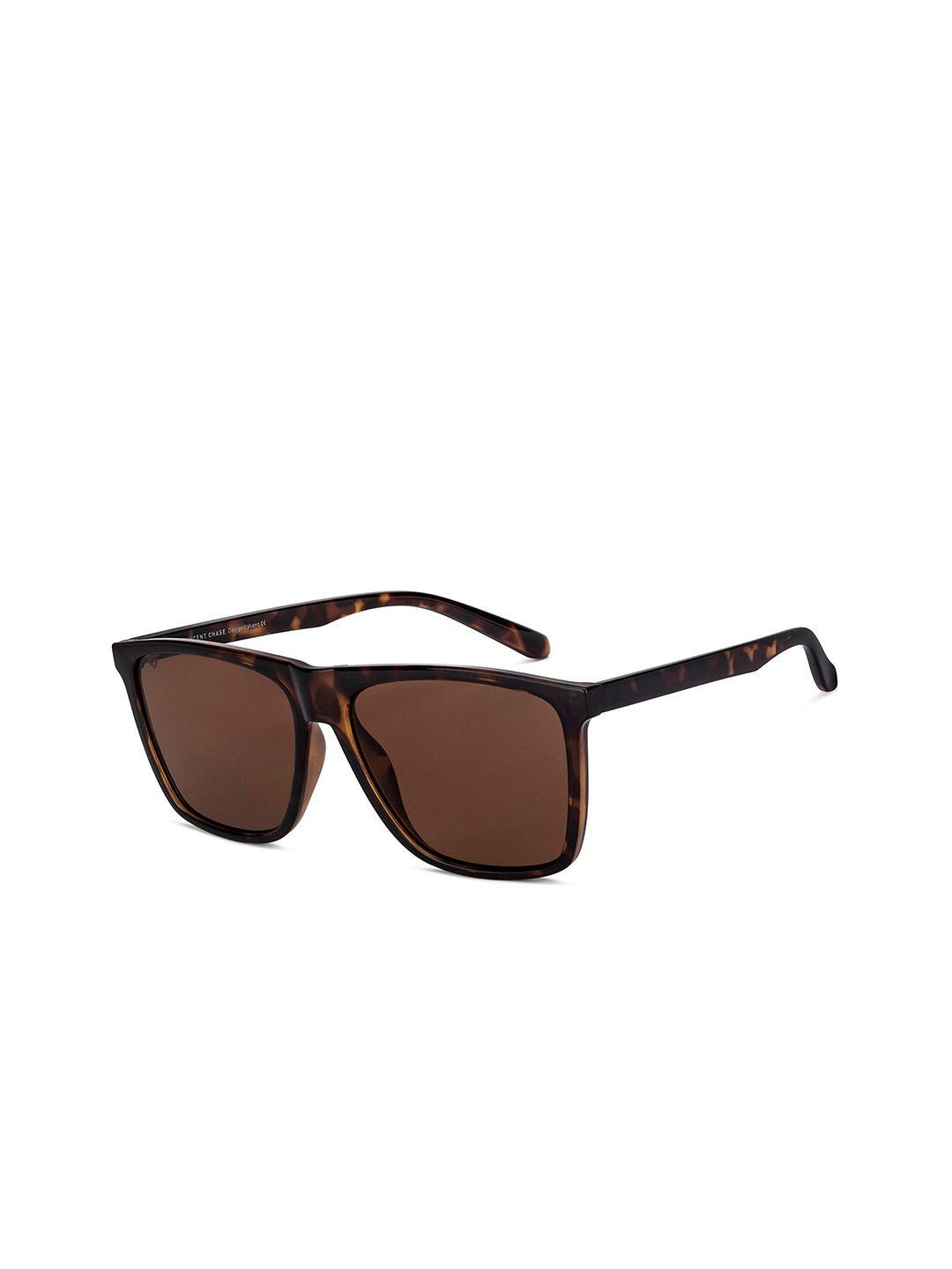 vincent chase unisex brown lens & brown sports sunglasses with uv protected lens