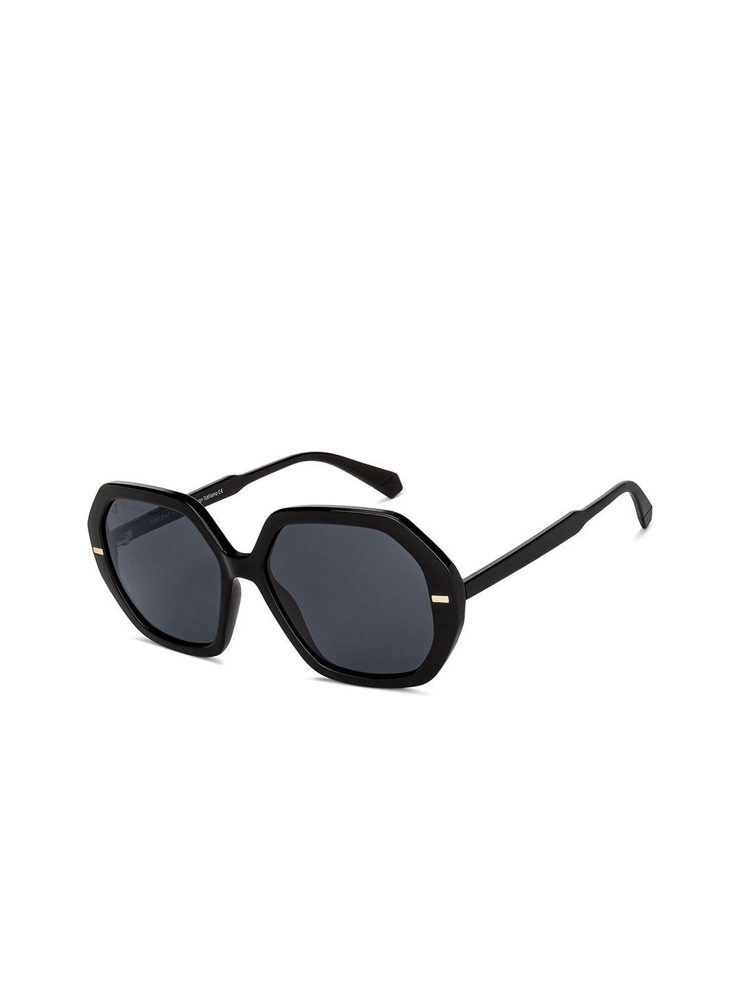 vincent chase unisex grey lens & black other sunglasses with polarised and uv protected lens