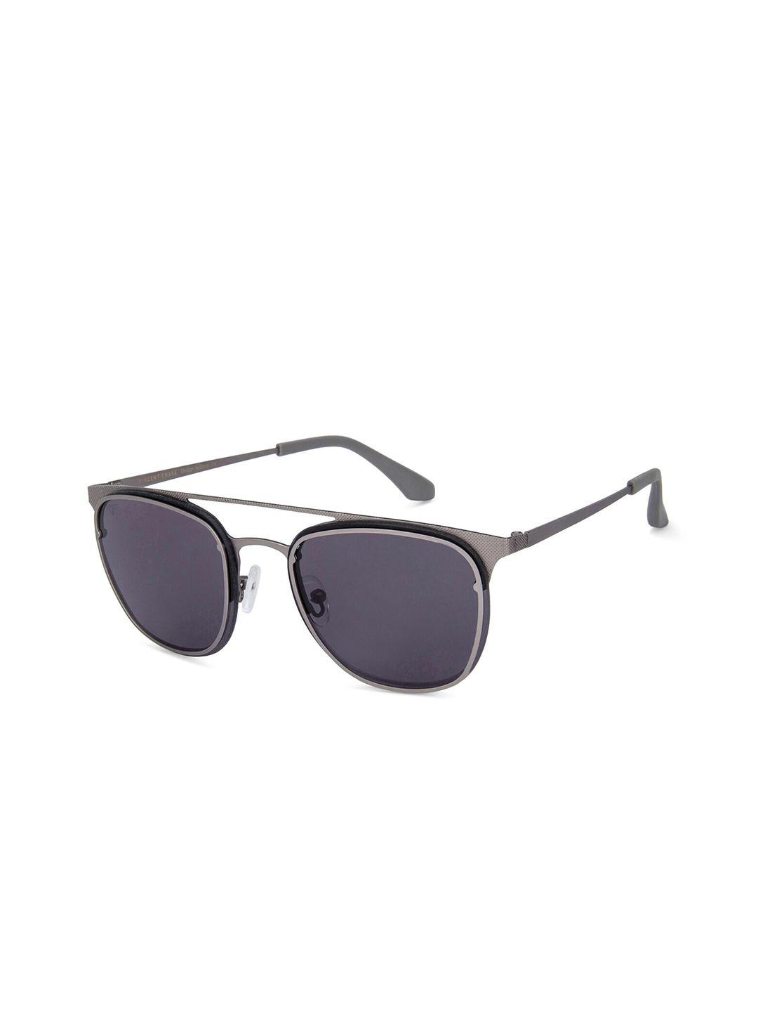vincent chase unisex grey lens & gunmetal-toned other sunglasses with uv protected lens