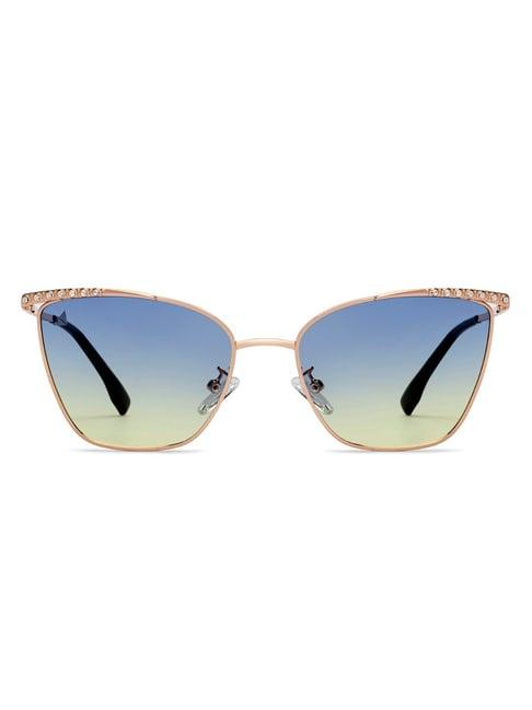vincent chase wedding edit blue cat eye polarised and uv protected lens sunglasses for women