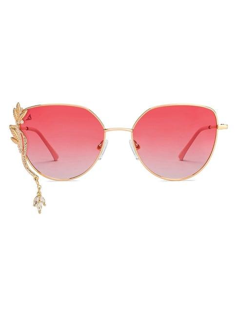 vincent chase wedding edit pink cat eye polarised and uv protected lens sunglasses for women