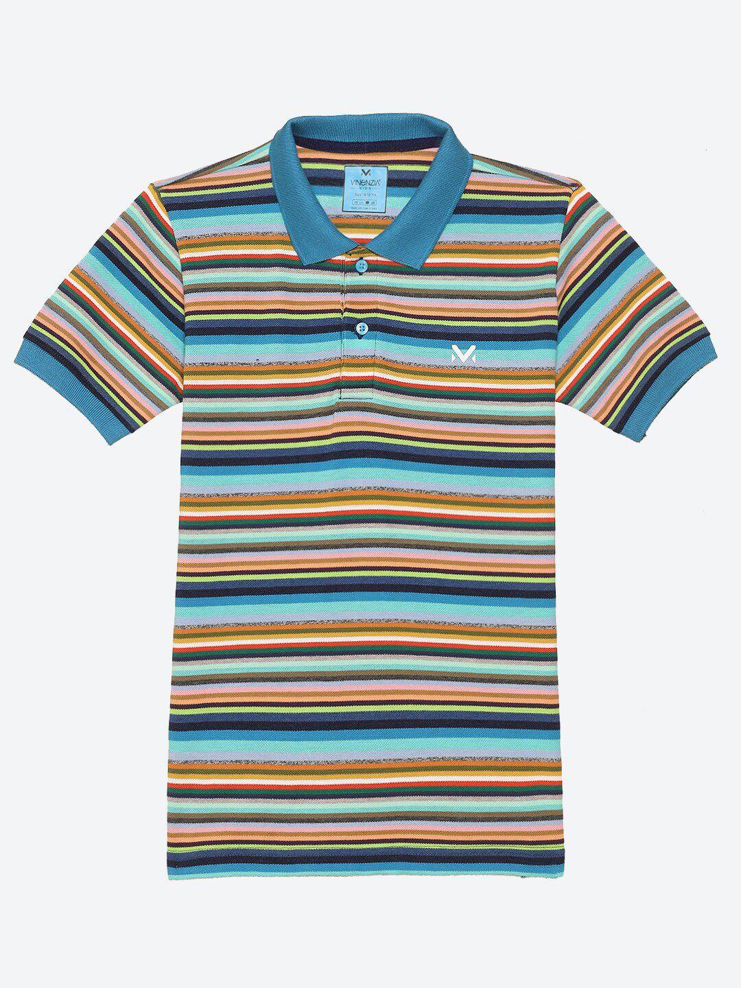 vinenzia boys blue striped t-shirt