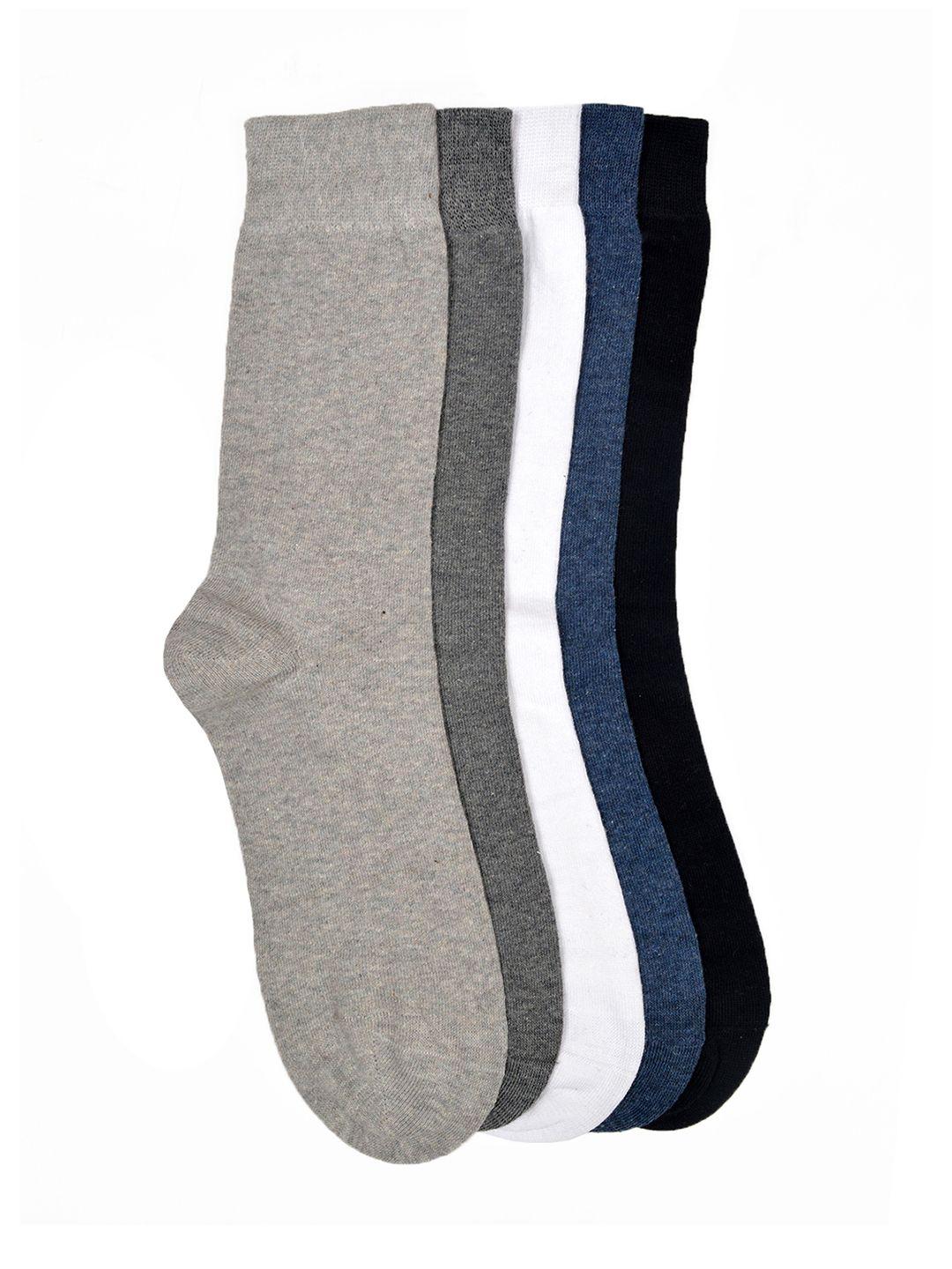 vinenzia men set of 5 multicoloured calf-length socks