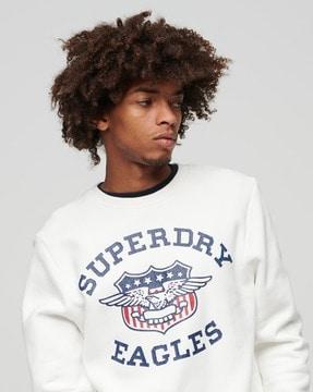 vintage americana graphic print crew-neck sweatshirt