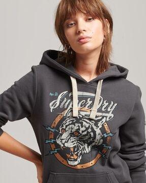 vintage boho graphic print hoodie