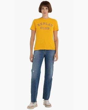 vintage club garment dyed slim fit t-shirt