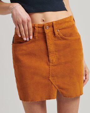 vintage cord mini skirt