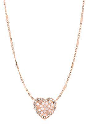 vintage glitz rose gold necklace - jf03164791