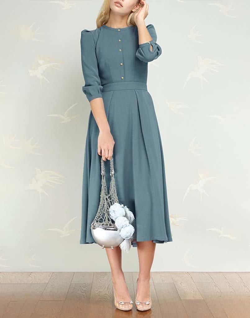 vintage grey graceful dress