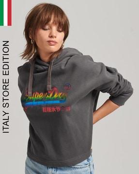 vintage logo rainbow pigment hoodie