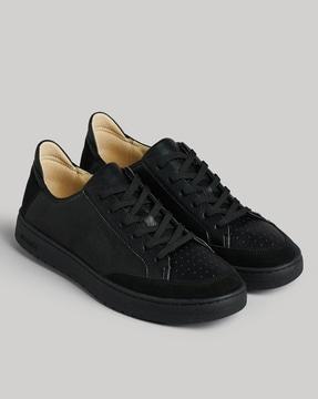 vintage vegan basket low top black shoes