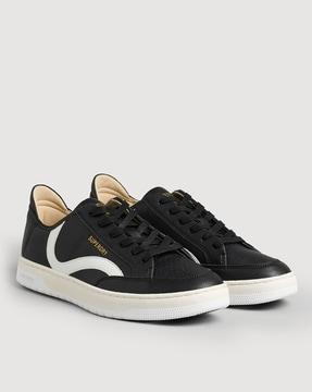 vintage vegan basket low top black shoes