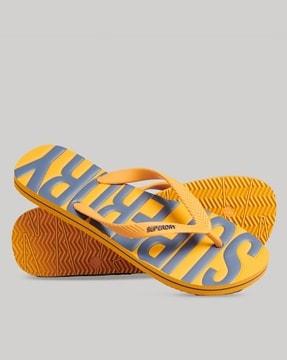 vintage vegan thong-strap flip-flops