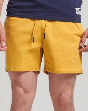 vintage wash shorts with insert pockets