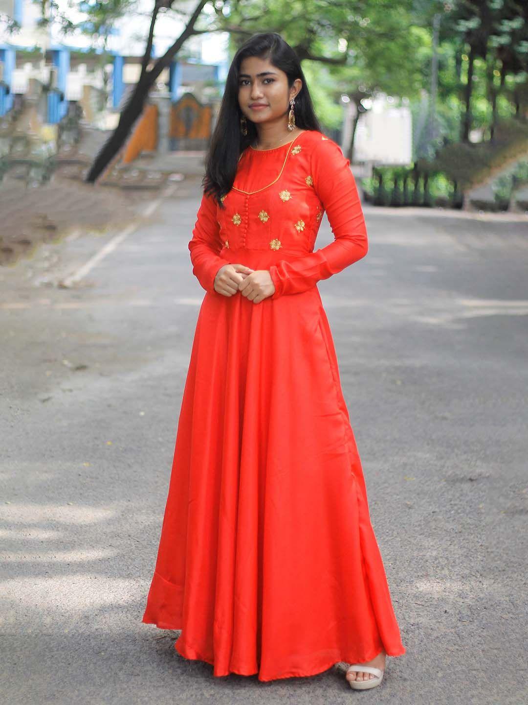 vinya red dress