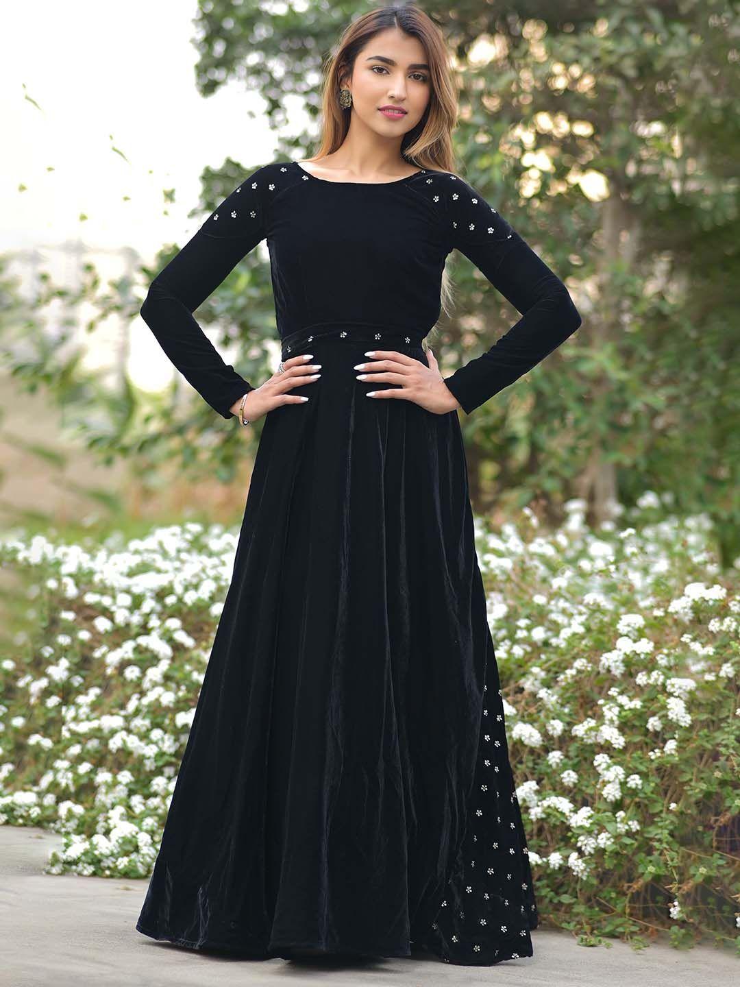 vinya black organic cotton dress